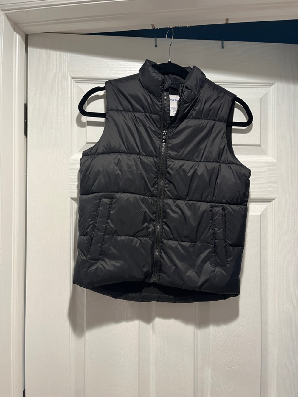 Old Navy Black Quilted Puffer Vest